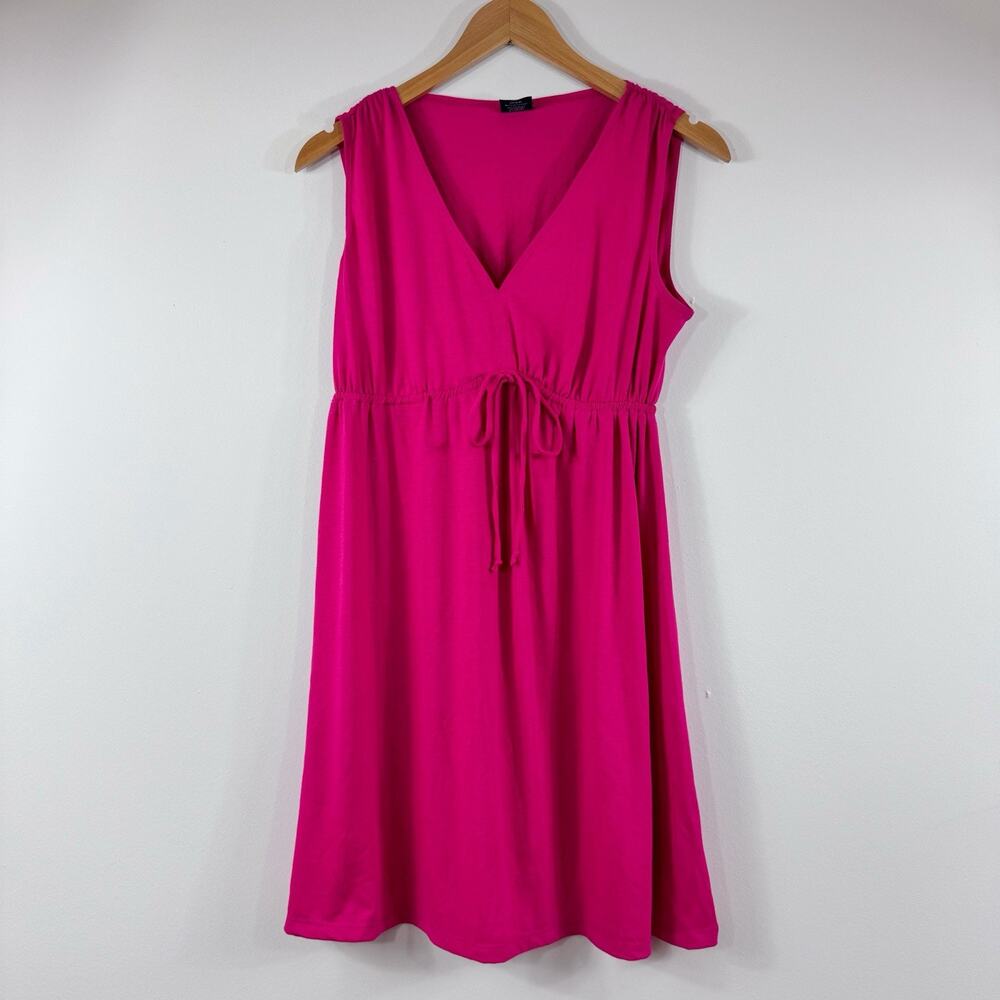 Women's Junior’s Pink Dress Swim Coverup Y2K 2000s Small Barbie Beach Summer